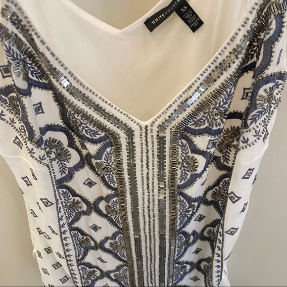 White House Black Market Embellished Camisole XS - Picture 6 of 6